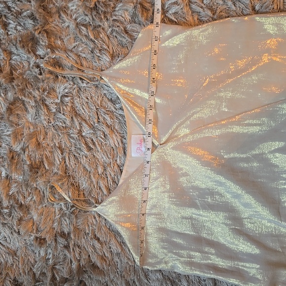 Parker silk shimmering gold camisole - Picture 13 of 13